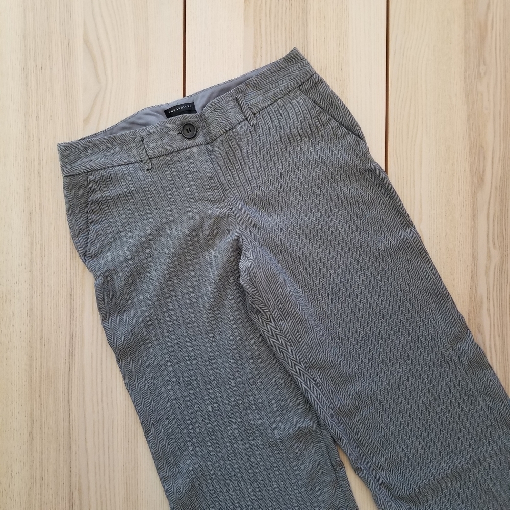 The Limited Cassidy Fit Wide Legged Pinstripe Trousers | Size 8 - Picture 2 of 8